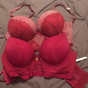 Set of 36C push up bras